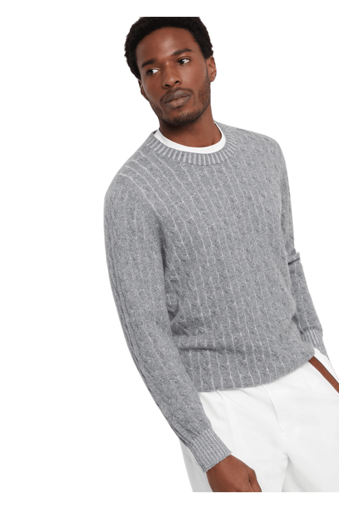 <tc>Brunello Cucinelli</tc> 男士 Vanisé 羊絨針織毛衣
