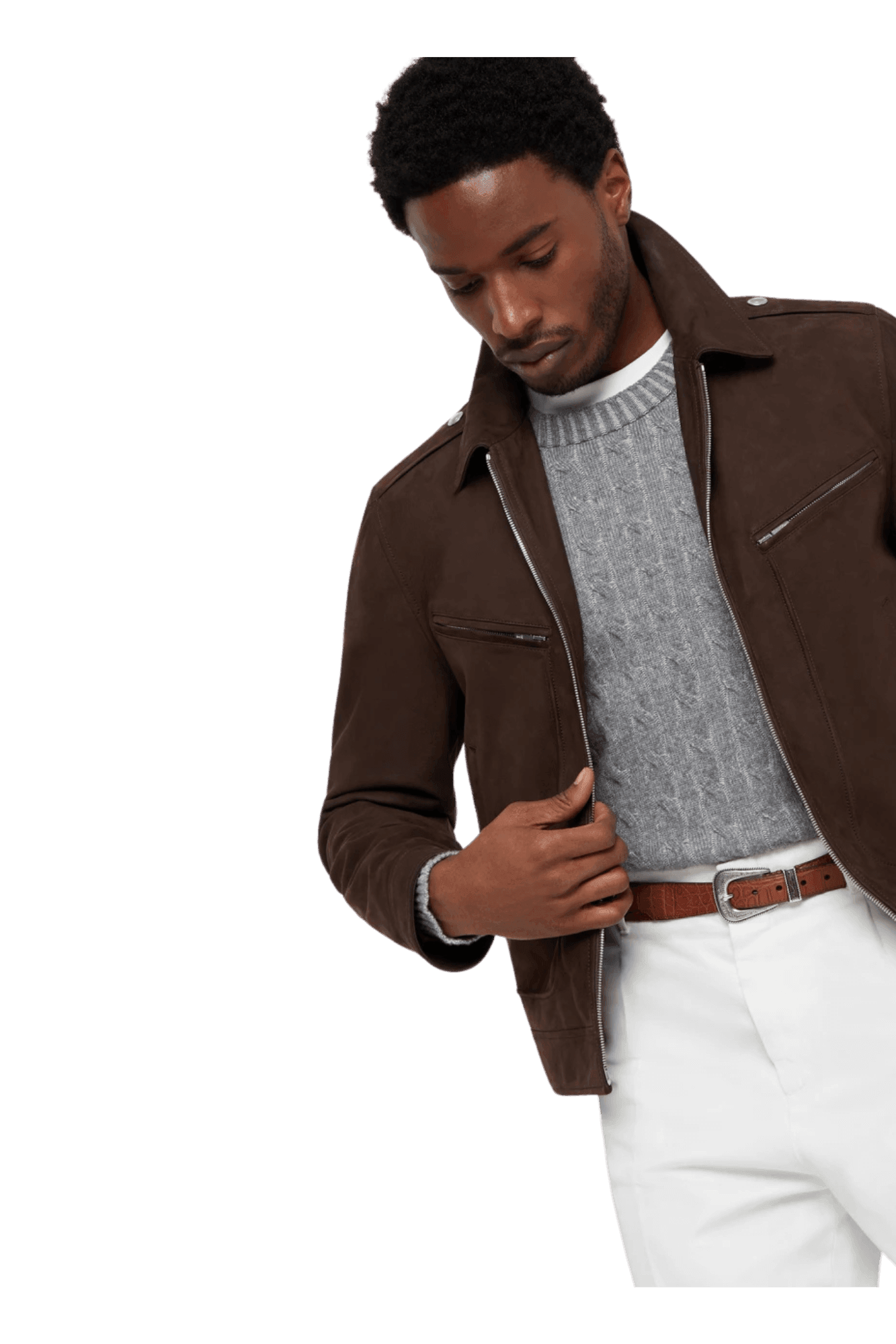 <tc>Brunello Cucinelli</tc> 男士 Vanisé 羊絨針織毛衣