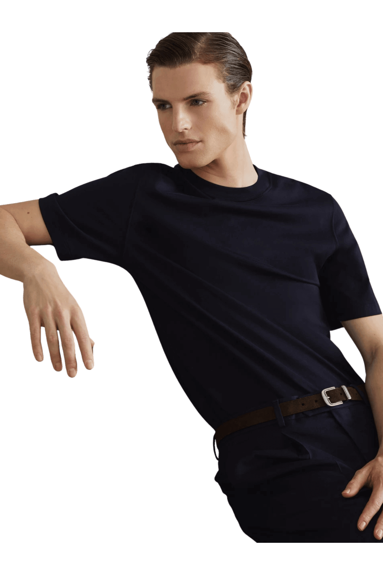 <tc>Brunello Cucinelli</tc> 男士棉質平紋針織圓領T卹