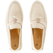 Loro Piana Women's Summer Charms Walk Loafers (Suede, Suede Goatskin)