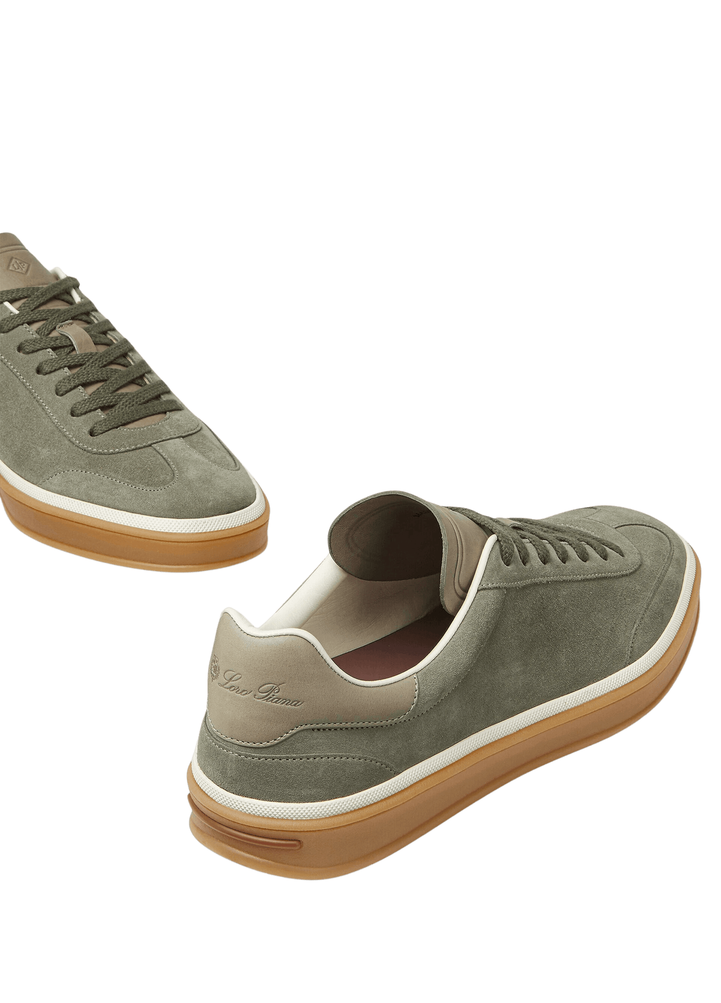 Loro Piana Men’s Tennis Walk Sneakers (Suede Calf Split)