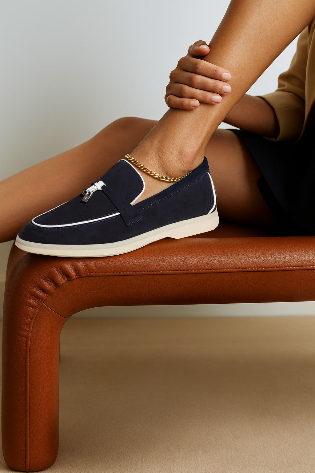 Loro Piana Women's Summer Charms Walk Loafers (Suede, Suede Goatskin)