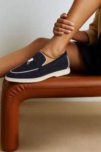 Loro Piana Women's Summer Charms Walk Loafers (Suede, Suede Goatskin)