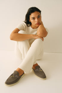 Loro Piana Women's Charms Walk Babouche Loafers