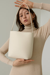 The Row Medium N/S Park Tote Bag in Leather