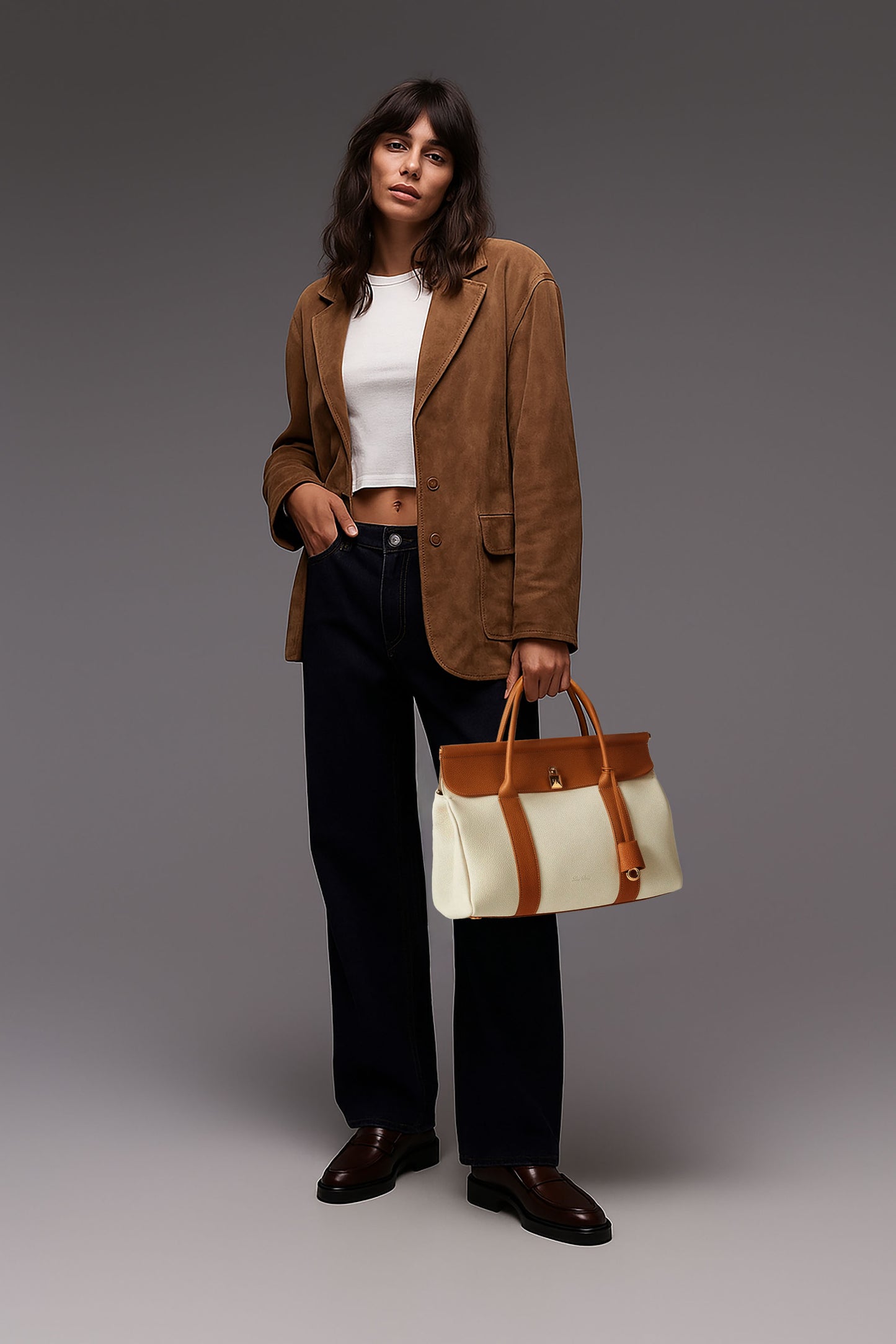 <tc>Loro Piana</tc> حقيبة لوم نسائية L32