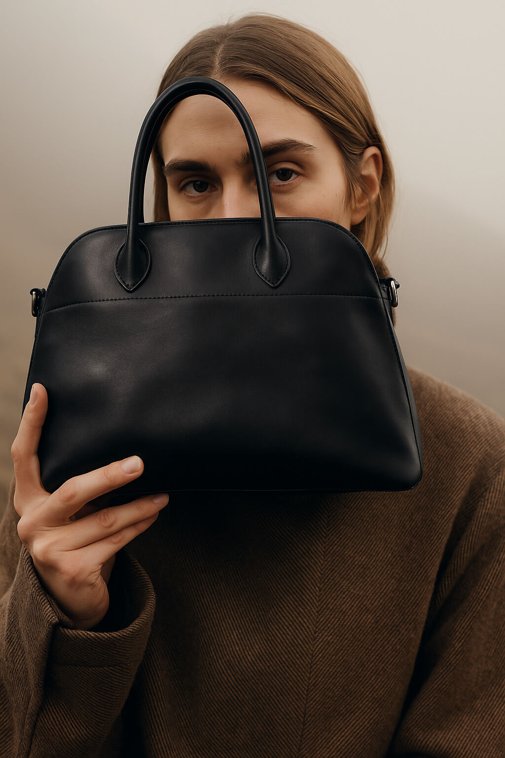 The Row Soft Margaux 10 Bag in Leather