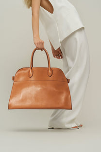 The Row Soft Margaux 17 Bag in Leather