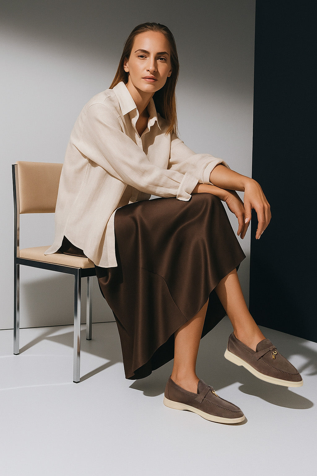 Loro Piana Women's Summer Charms Walk Loafers (Suede)