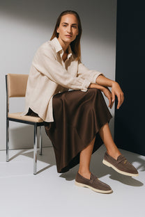 Loro Piana Women's Summer Charms Walk Loafers (Suede)