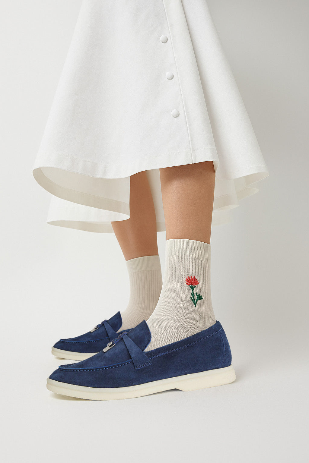 Loro Piana Women's Summer Charms Walk Loafers (Suede)