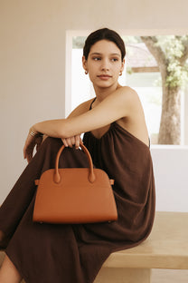 The Row Soft Margaux 10 Bag in Leather