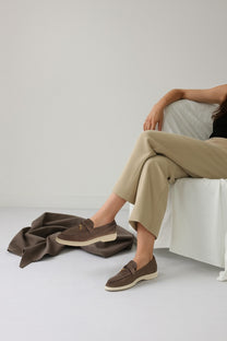 Loro Piana Women's Summer Charms Walk Loafers (Suede)