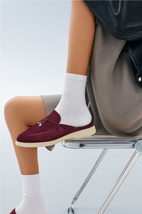 Loro Piana Women's Charms Walk Babouche Loafers