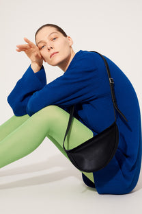 The Row Small Slouchy Banana Bag in Leather