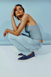 Loro Piana Women's Summer Charms Walk Loafers (Suede)