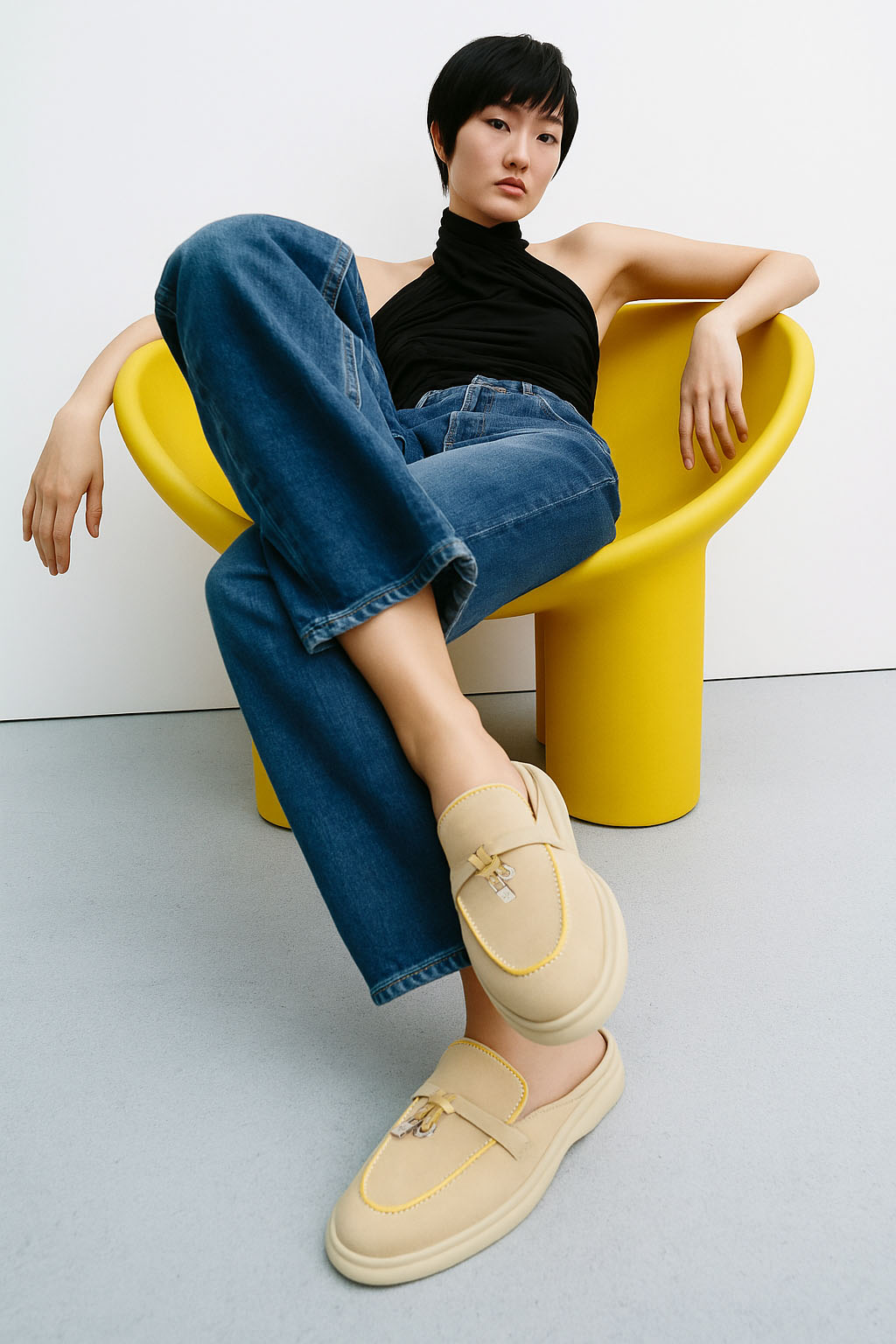 Loro Piana Women's Charms Walk Babouche Loafers