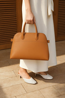 The Row Soft Margaux 12 Bag in Leather