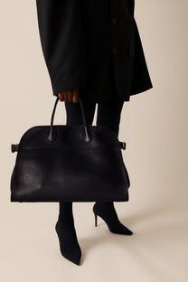 The Row Soft Margaux 17 Bag in Leather