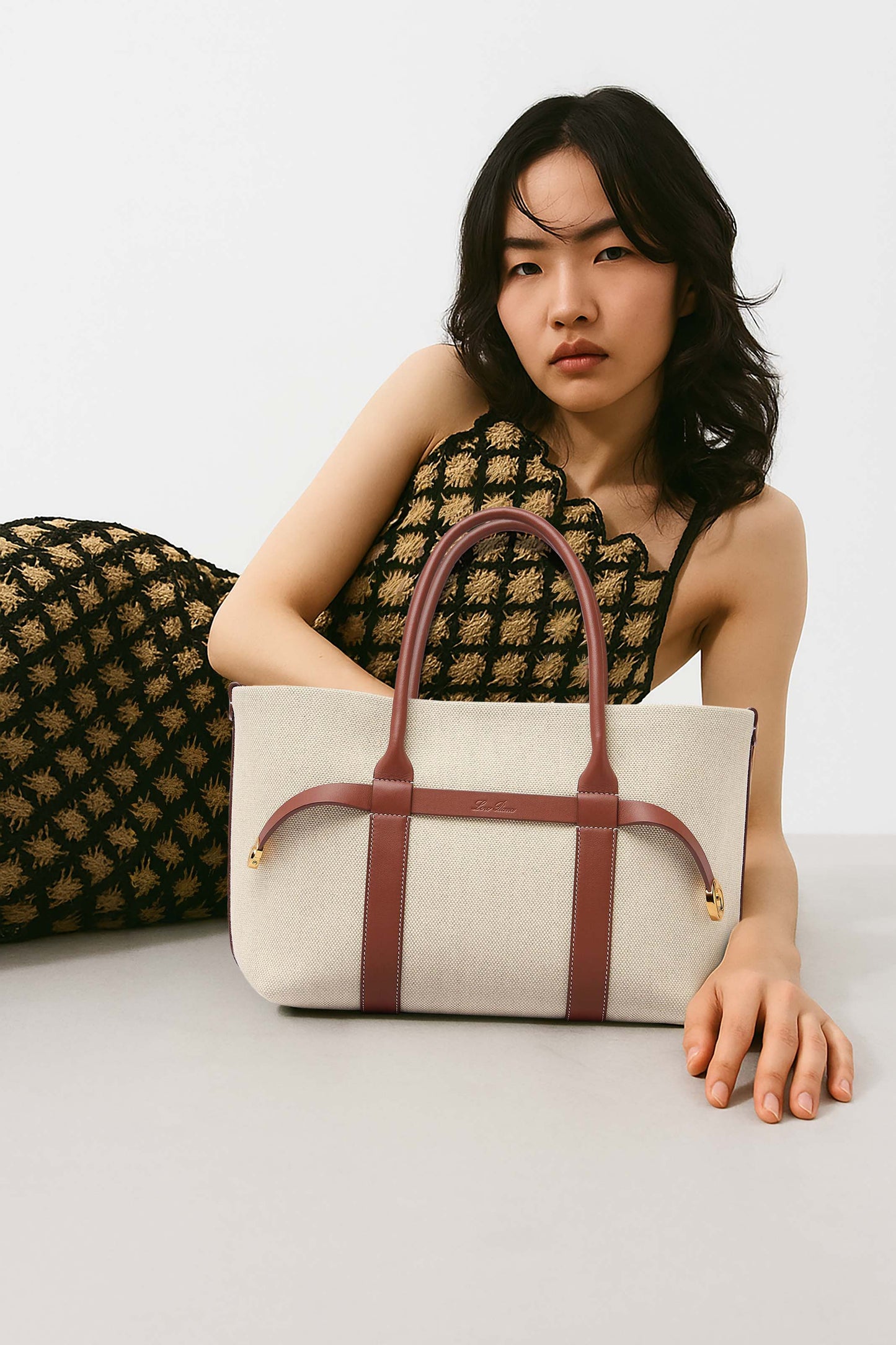 <tc>Loro Piana</tc> Bolso shopper Ghiera para mujer pequeño