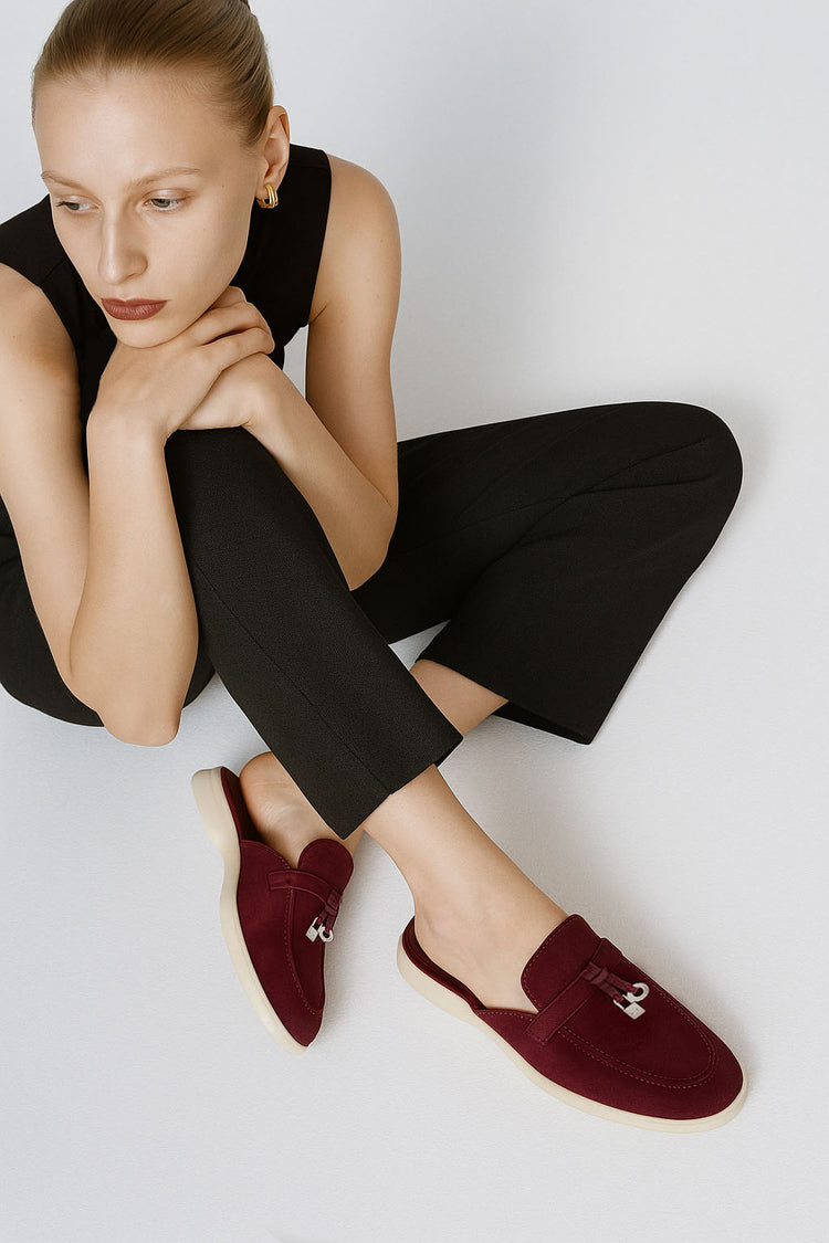 Loro Piana Women's Charms Walk Babouche Loafers