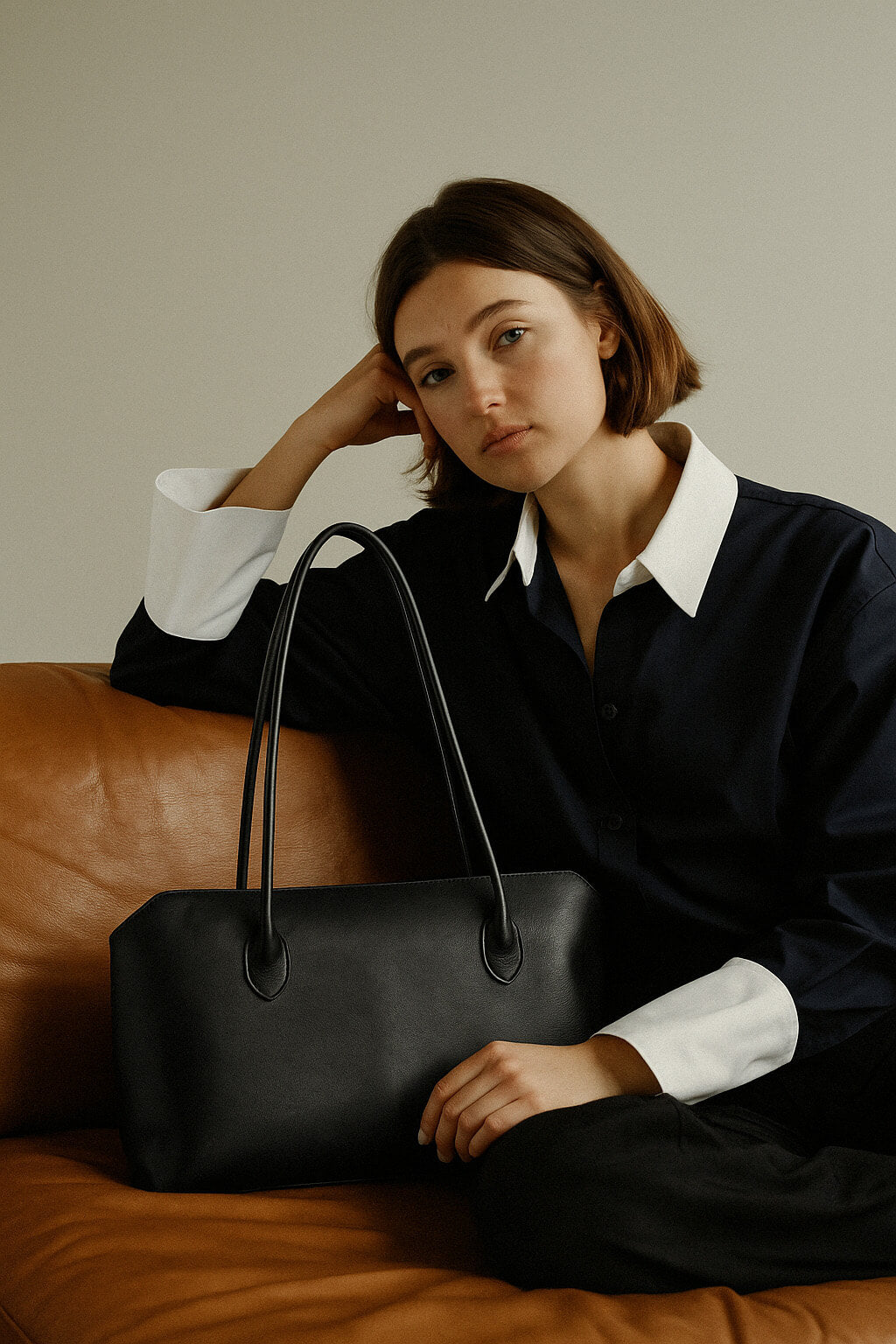 <tc>The Row</tc> レザーのテラスバッグ
