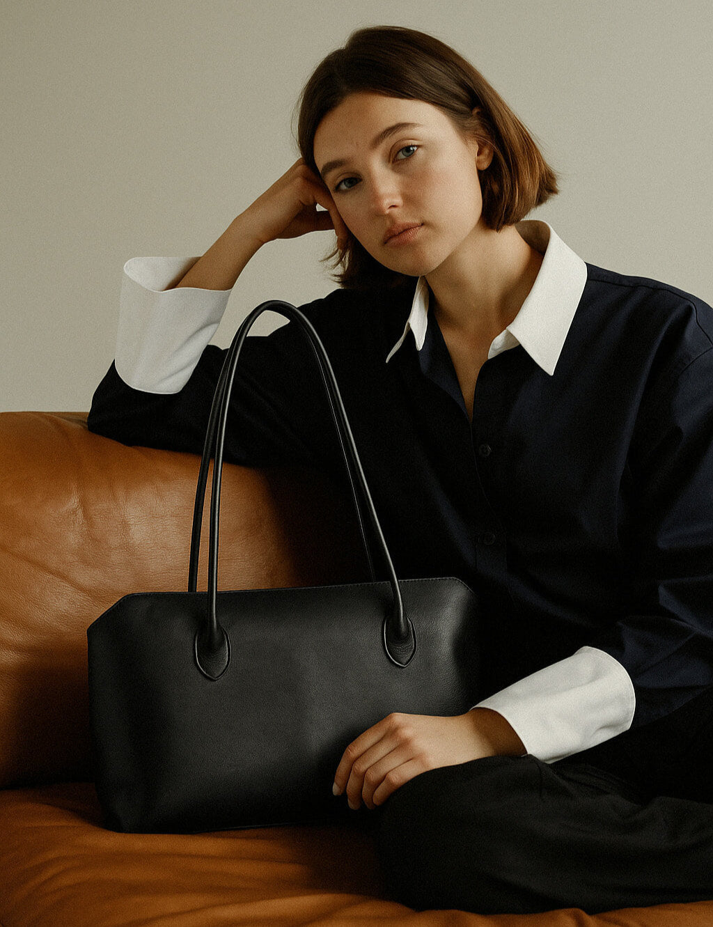 The Row Terrasse Bag in Leather