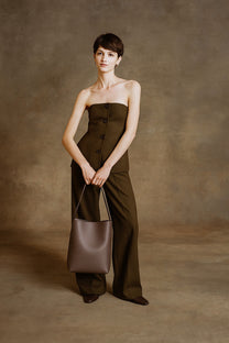 The Row Medium N/S Park Tote Bag in Leather