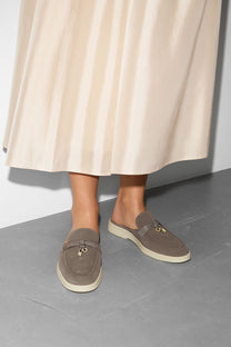 Loro Piana Women's Charms Walk Babouche Loafers