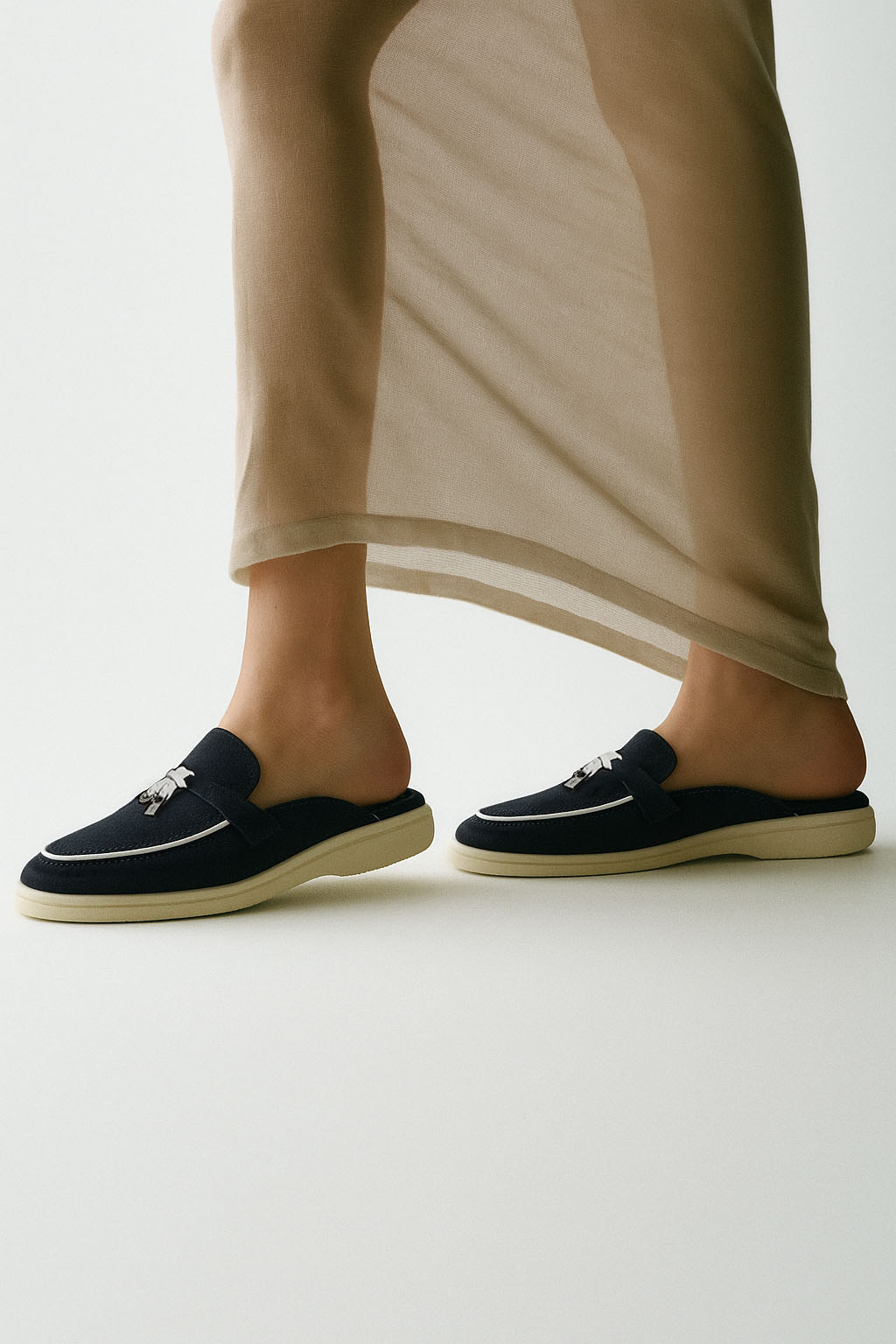 Loro Piana Women's Charms Walk Babouche Loafers