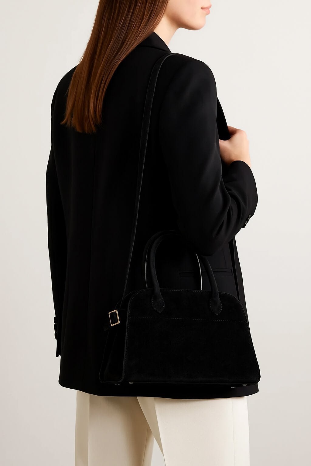 <tc>The Row</tc> Sac Margaux 10 en daim souple