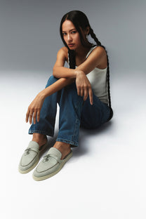 Loro Piana Women's Charms Walk Babouche Loafers