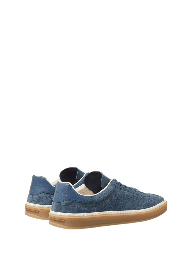 Loro Piana Men’s Tennis Walk Sneakers (Suede Calf Split)