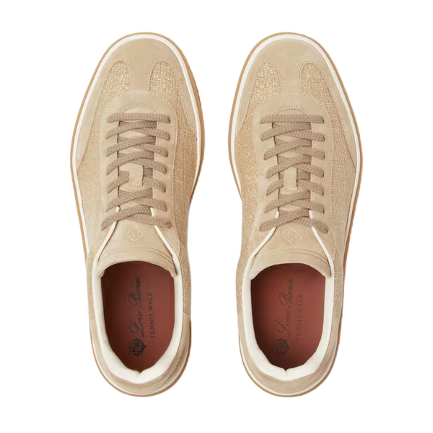 Loro Piana Men’s Tennis Walk Sneakers (Suede Calf Split)
