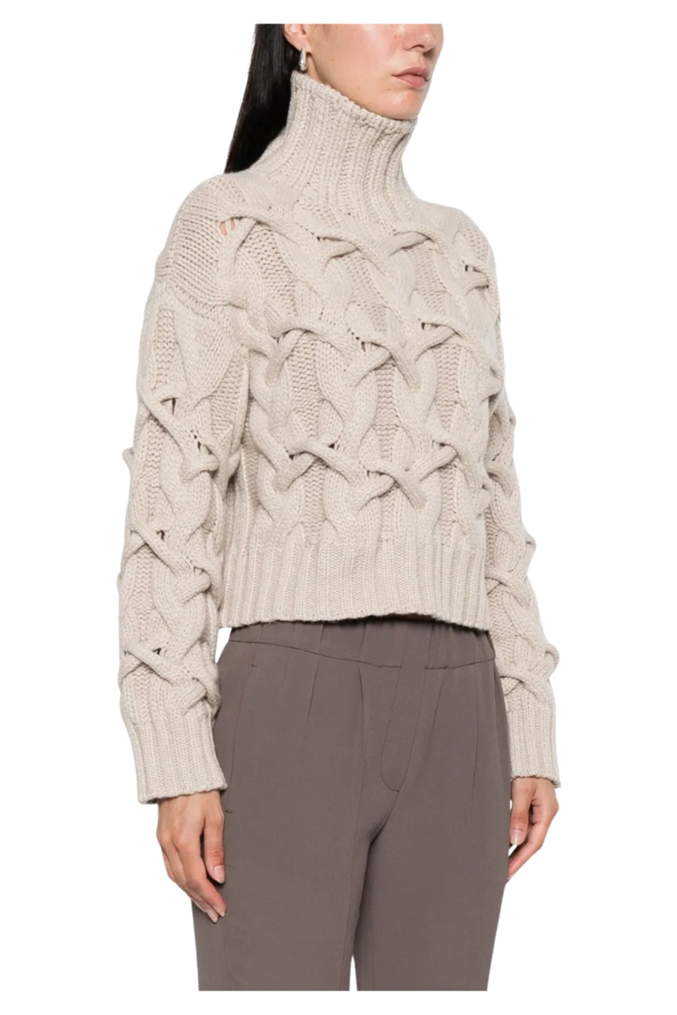 Brunello Cucinelli Women's Cable-knit Cashmere Sweater