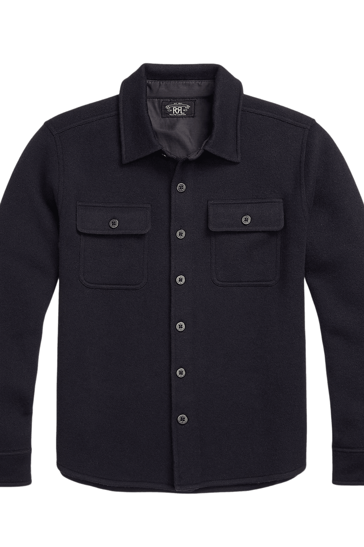 Ralph Lauren Men's Birdseye Jacquard Wool Workshirt Jumper