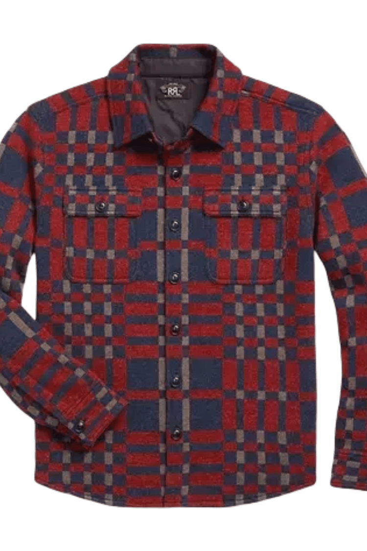 Ralph Lauren Men's Plaid Wool-Blend Workshirt Jumper