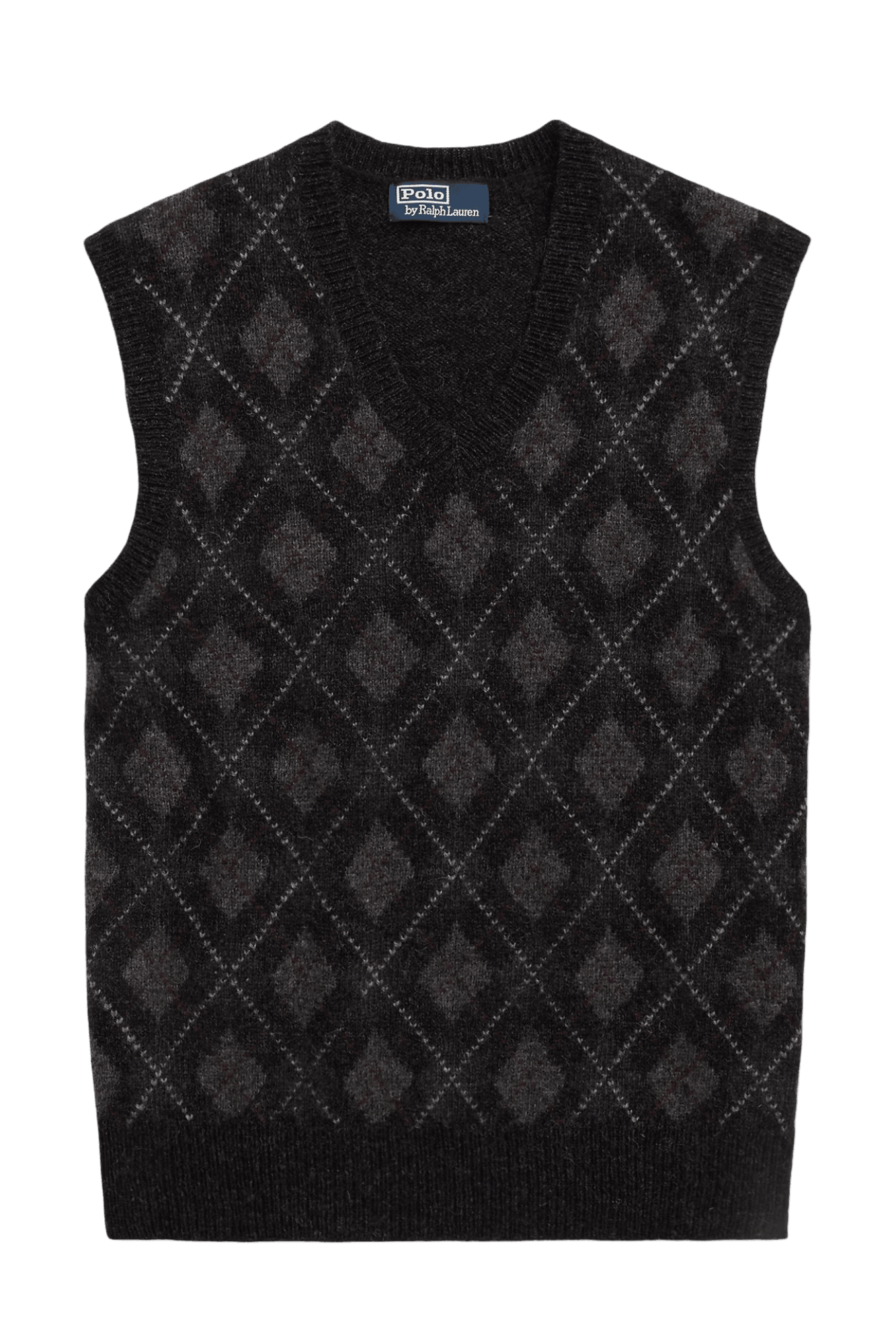 <tc>Ralph Lauren</tc> เสื้อกั๊กสเวตเตอร์ขนแกะลายอาร์ไจล์สำหรับผู้ชาย