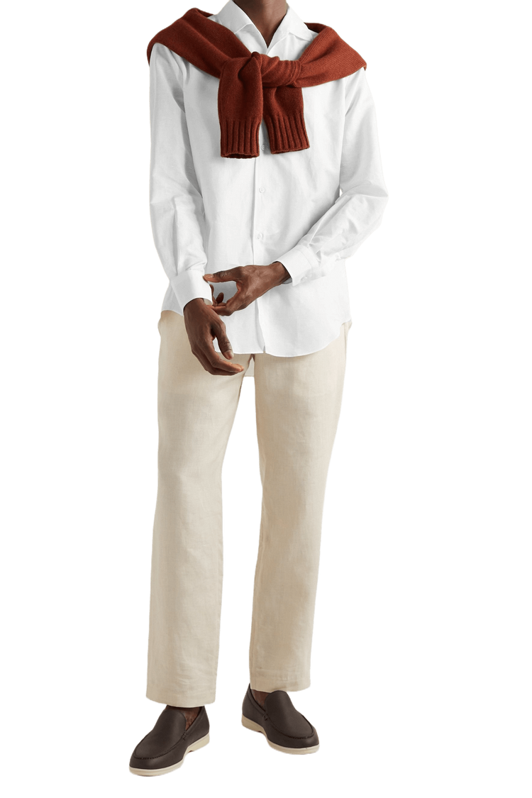 Loro Piana Men's Linen and Cotton-Blend Shirt