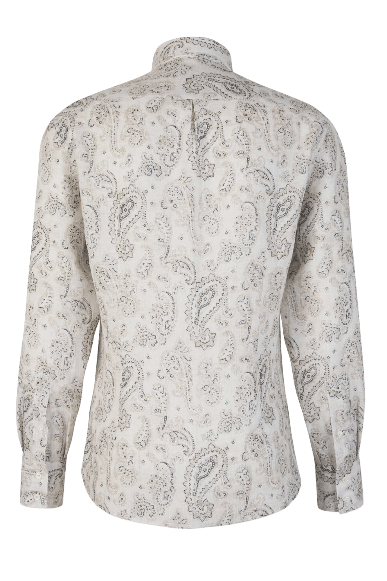 Brunello Cucinelli Men's Paisley Basic Fit Shirt with button-down collar