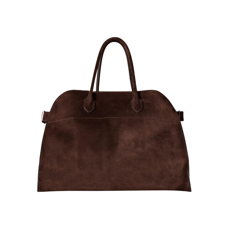 The Row Soft Margaux 15 Bag in Suede
