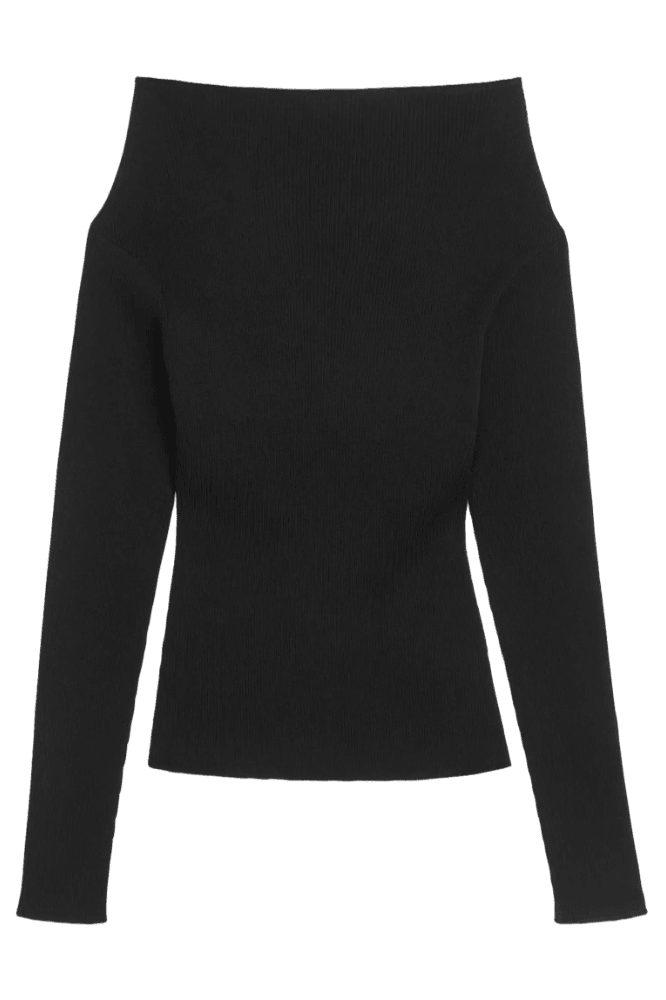 Arket Women's Boat-Neck Rib Top