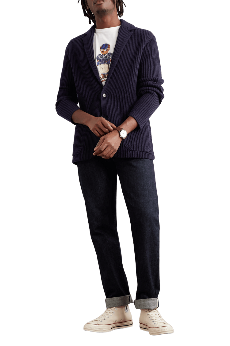 Ralph Lauren Men's Wool-Blend Blazer Cardigan