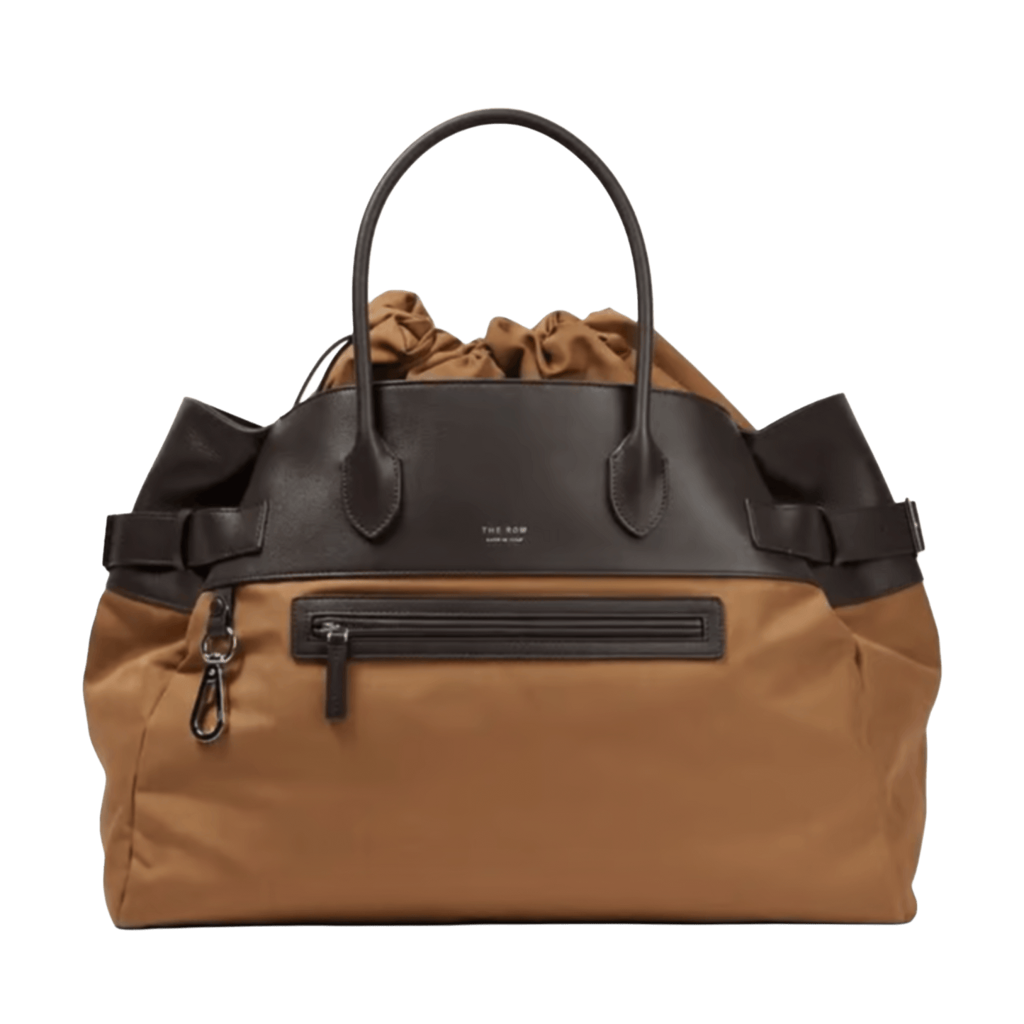 <tc>The Row</tc> Margaux 17 內外扣皮革帆布托特包