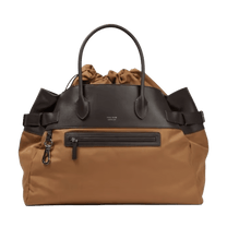 <tc>The Row</tc> Margaux 17 內外扣皮革帆布托特包