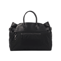 <tc>The Row</tc> Margaux 17 內外扣皮革帆布托特包