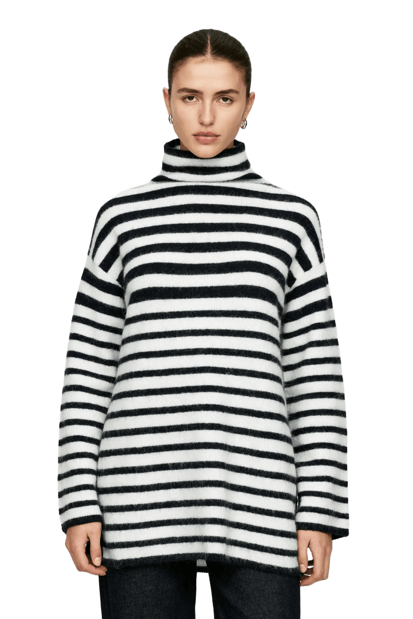 Arket Pull cheminée en mélange de laine et d'alpaga pour femme