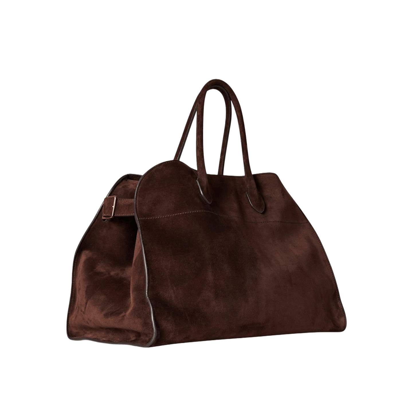 The Row Soft Margaux 15 Bag in Suede