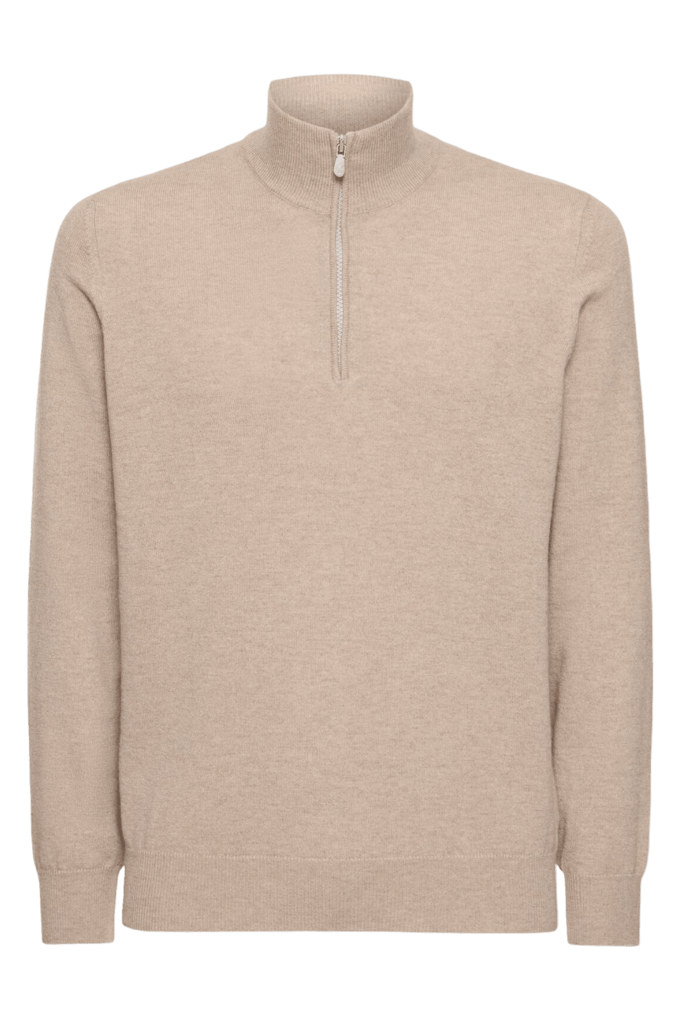 <tc>Brunello Cucinelli</tc> 男士拉鍊羊絨高領毛衣