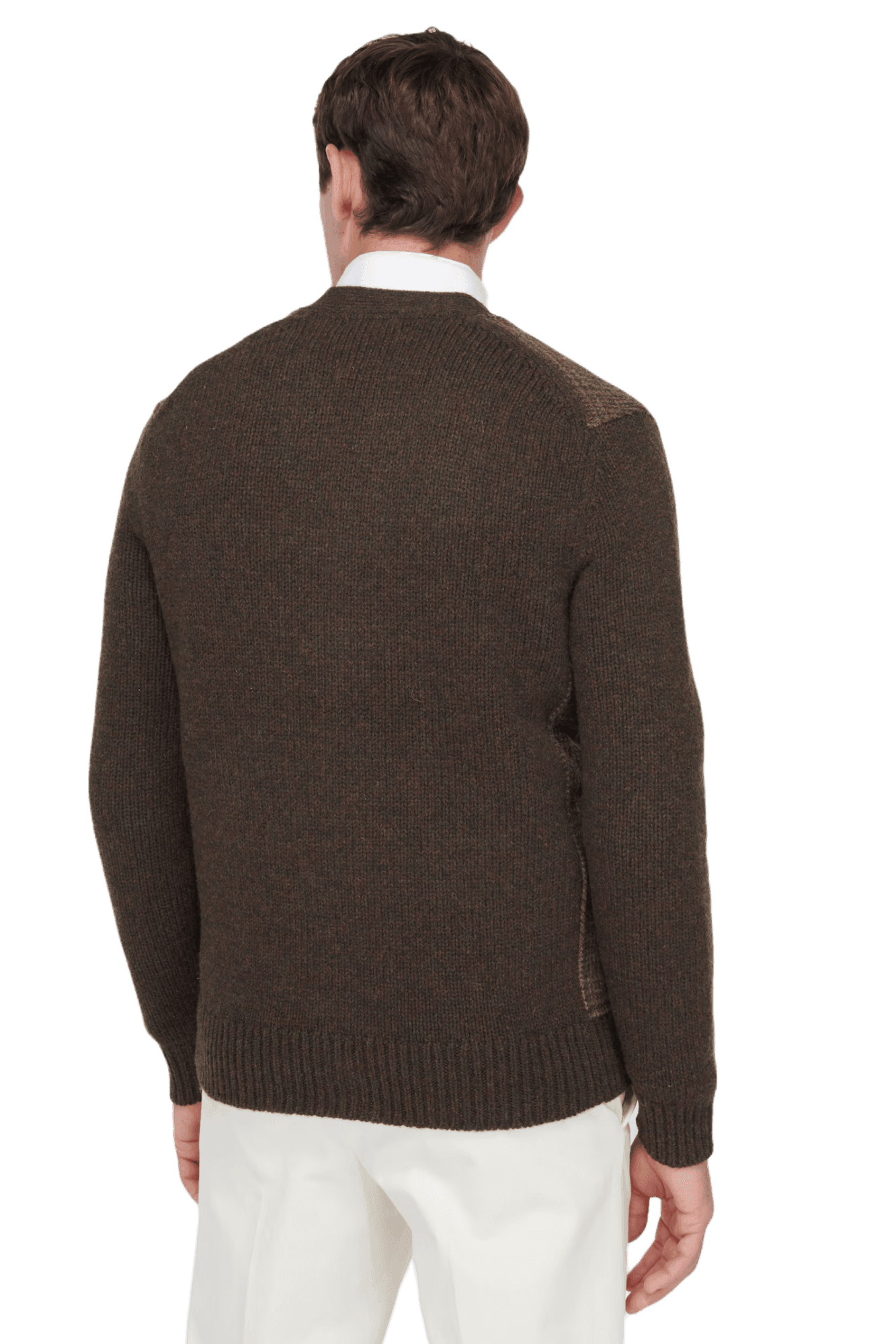 <tc>Ralph Lauren</tc> เสื้อคาร์ดิแกนผ้าขนสัตว์ลายสก็อต Glen Plaid สำหรับผู้ชาย